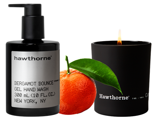 bergamot bounce hand wash and candle